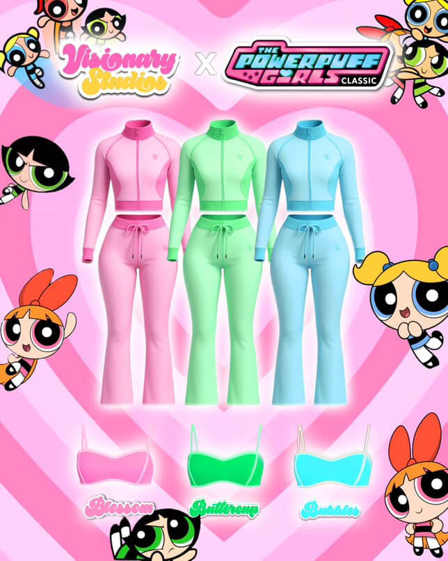 Power Puff Girls Women Set Pre-Order